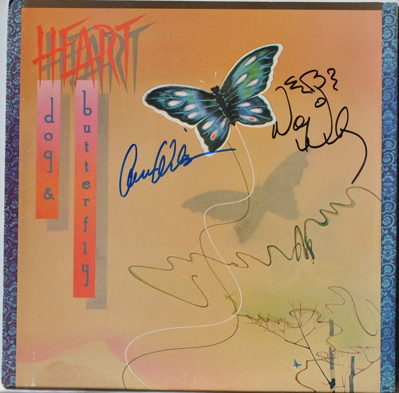 HEARTDOG & BUTTERFLY Signed Album X2 Nancy Wilson, Ann Wilson wcoa