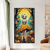 (40*70cm)Halloween PumpkinGirl - Round AB Drill Diamond Painting