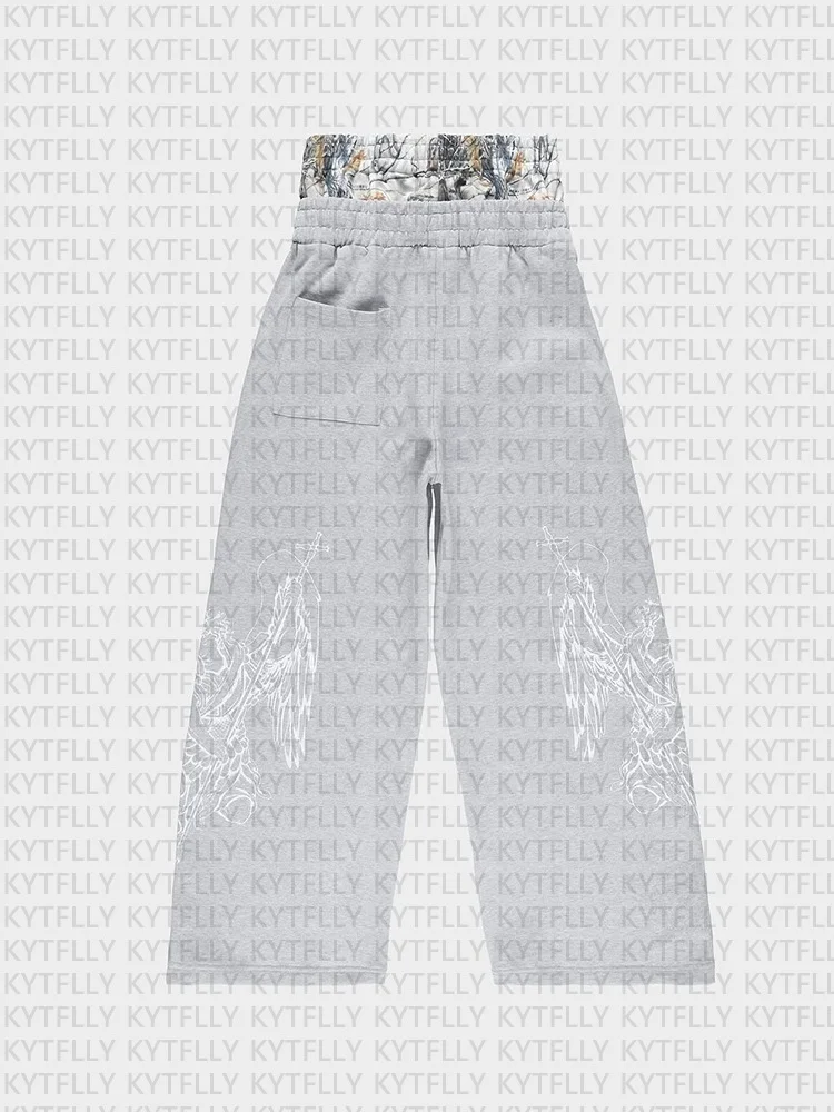 Athvotar Athvotar Street Water Wash Trousers Casual Fashion Street High Straight Trousers Men And Women The Same