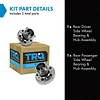 TRQ Rear Wheel Hub Bearings Assembly Set Compatible with 2002-2004 Toyota Camry