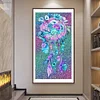 >SALE<5D DIY Diamond Painting Flower Dreamcatcher Kits Full Round Drill Pictures