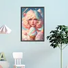 (Big Size)(AB/Round Drills)Colorful Ice Cream Girl-Full Diamond Painting 40*60CM