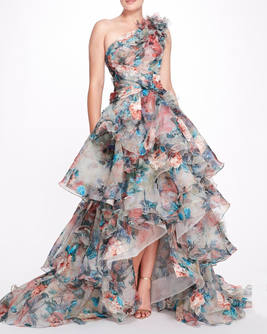 Elegant Floral Tulle Dress