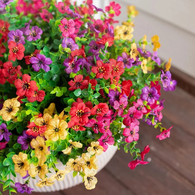 Artificial Faux Plants Flowers Outdoor Spring Decoration