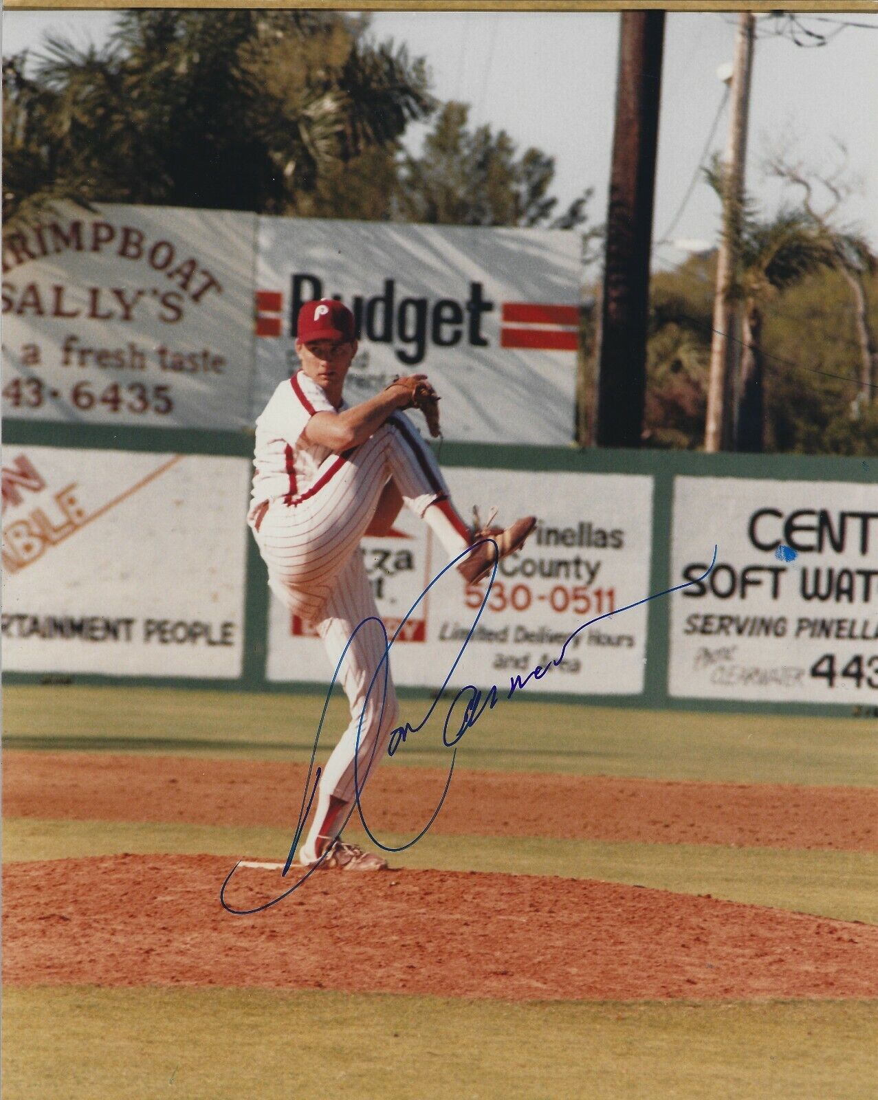 Signed 8x10 DON CARMAN Philadelphia Phillies Autographed Photo Poster painting - COA