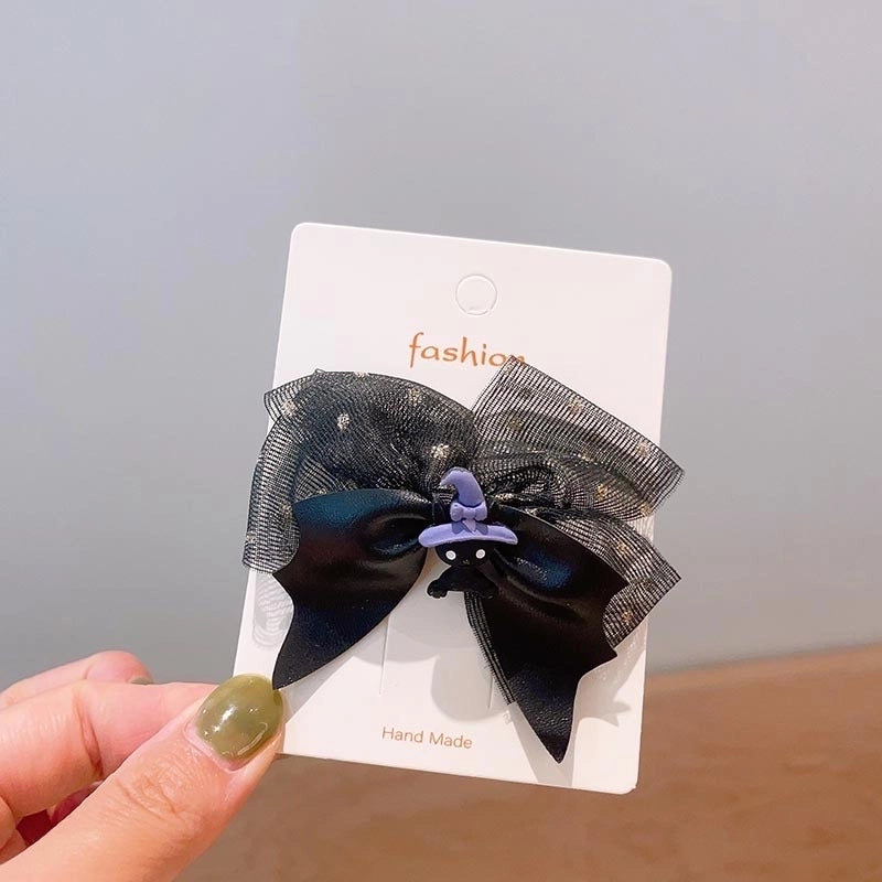 Halloween Cool Style Girl’S Pumpkin Cat Ghost Felt Hair Clip