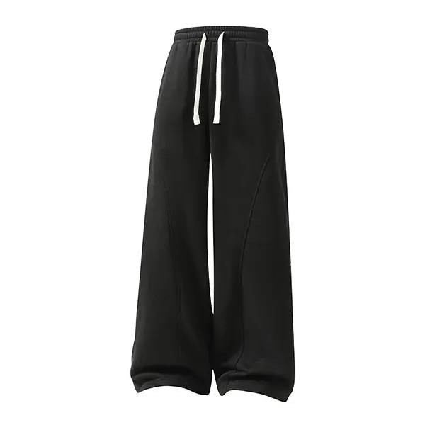 Black relaxed sweatpants