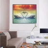 Romantic Swan  | Full Round Diamond Painting Kits