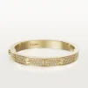 CARTIER LOVE BRACELET, DIAMOND-PAVED