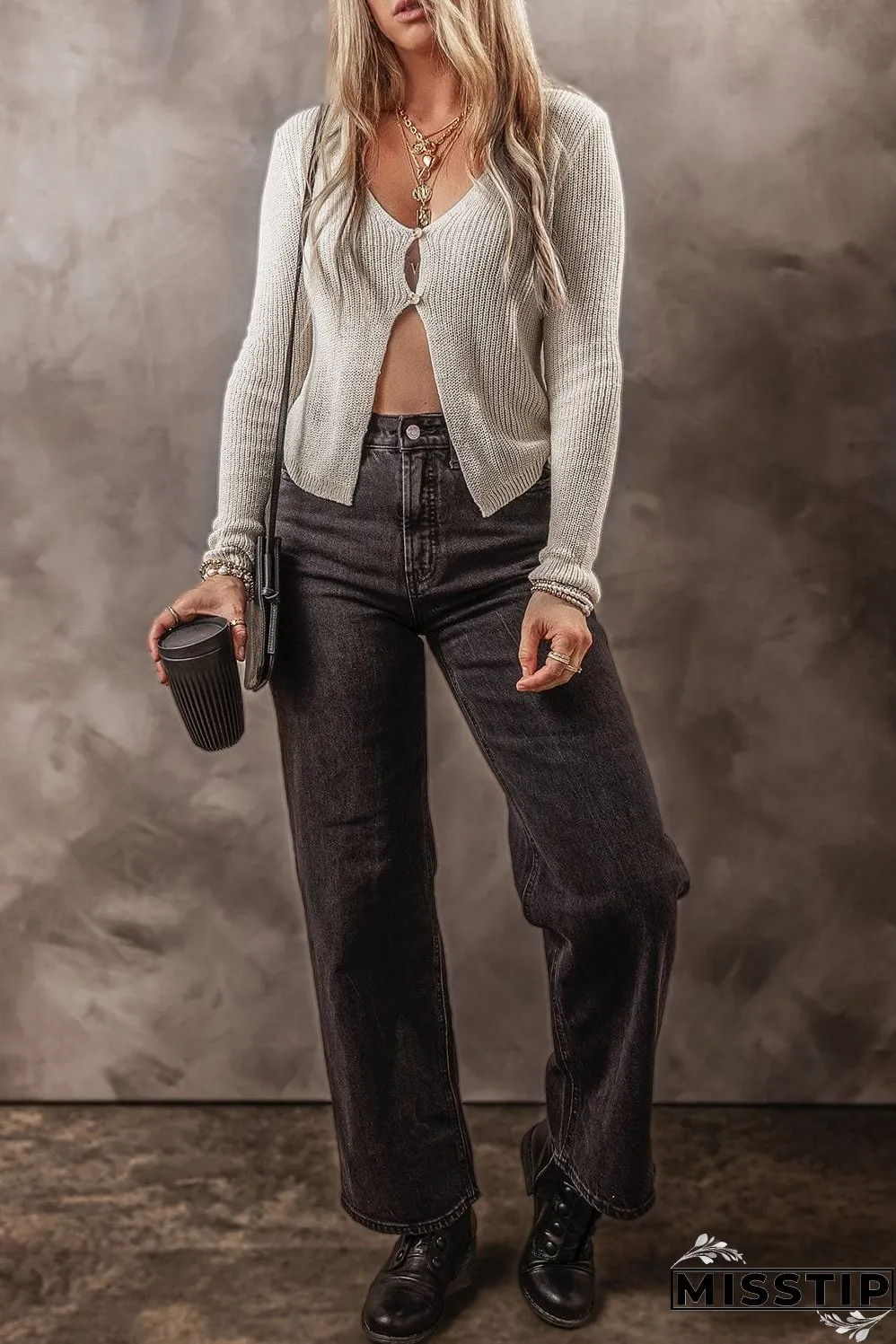 Fitted Knit Cardigan