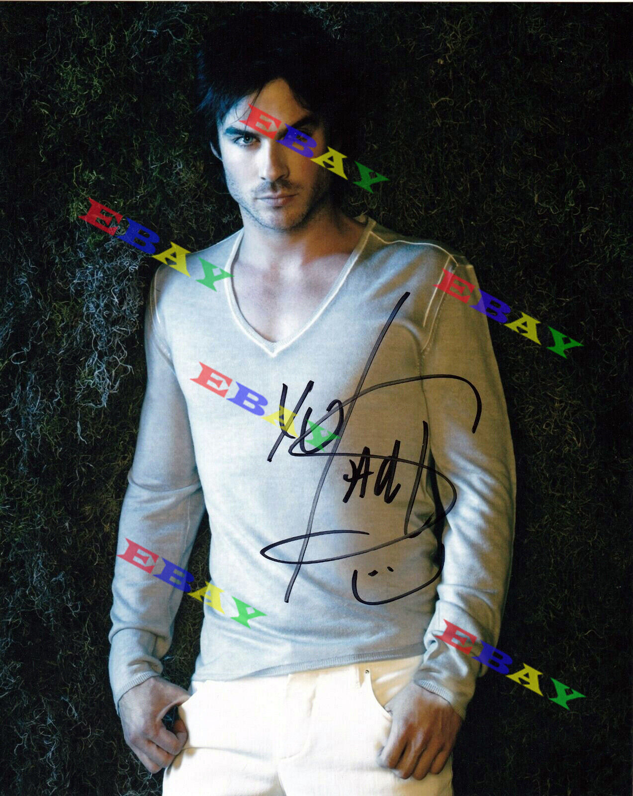 Ian Somerhalder The Vampire Diaries Autographed Signed 8x10 Photo Poster painting REPRINT