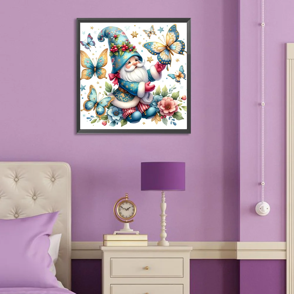 Diamond Painting - Full Round Drill - Christmas Gnome(Canvas|30*30cm)