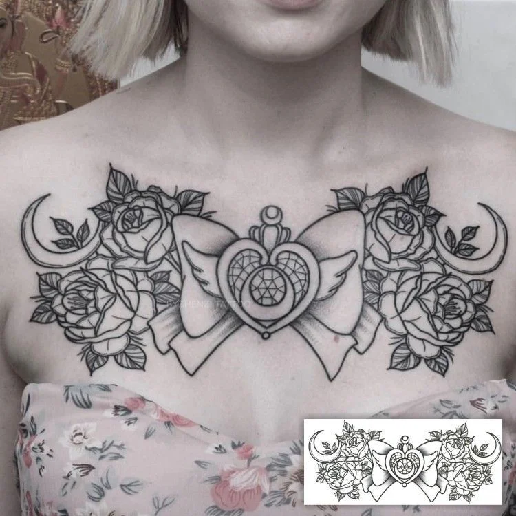 Sdrawing 4/5/9/10/18 PIeces Long Lasting Blue Flower Jewelry Tattoo Sticker Sexy Belly Block Scar Stretch Marks Waterproof Tattoo Sticker