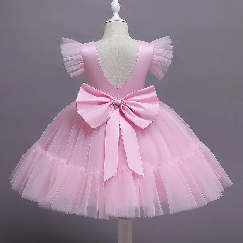 Flower Girls Wedding Dress Kids Dresses For Girls Elegant Princess Evening Party Dress Children Christmas Costume Children Prom