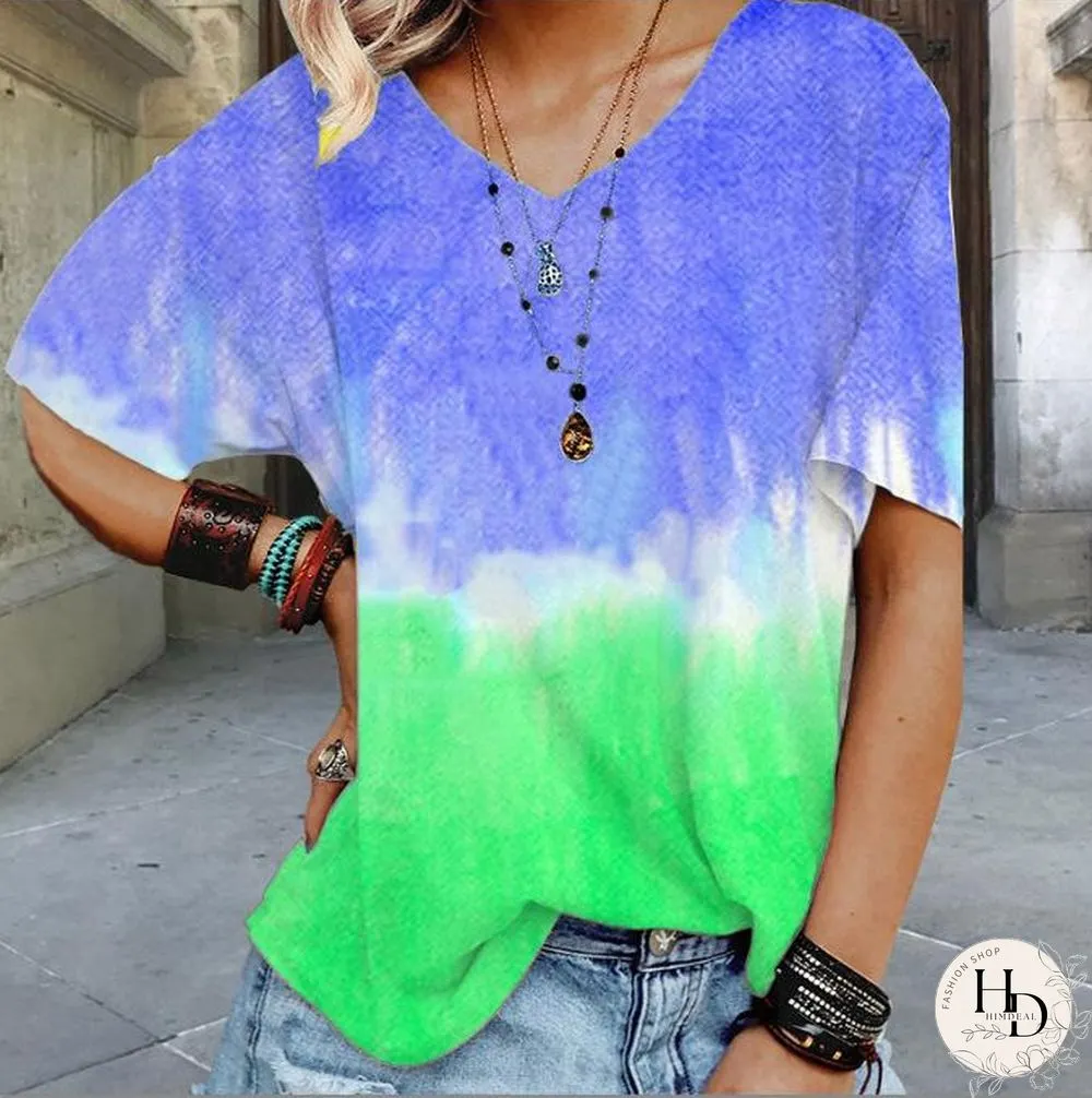 Summer Gradient Color T-Shirt