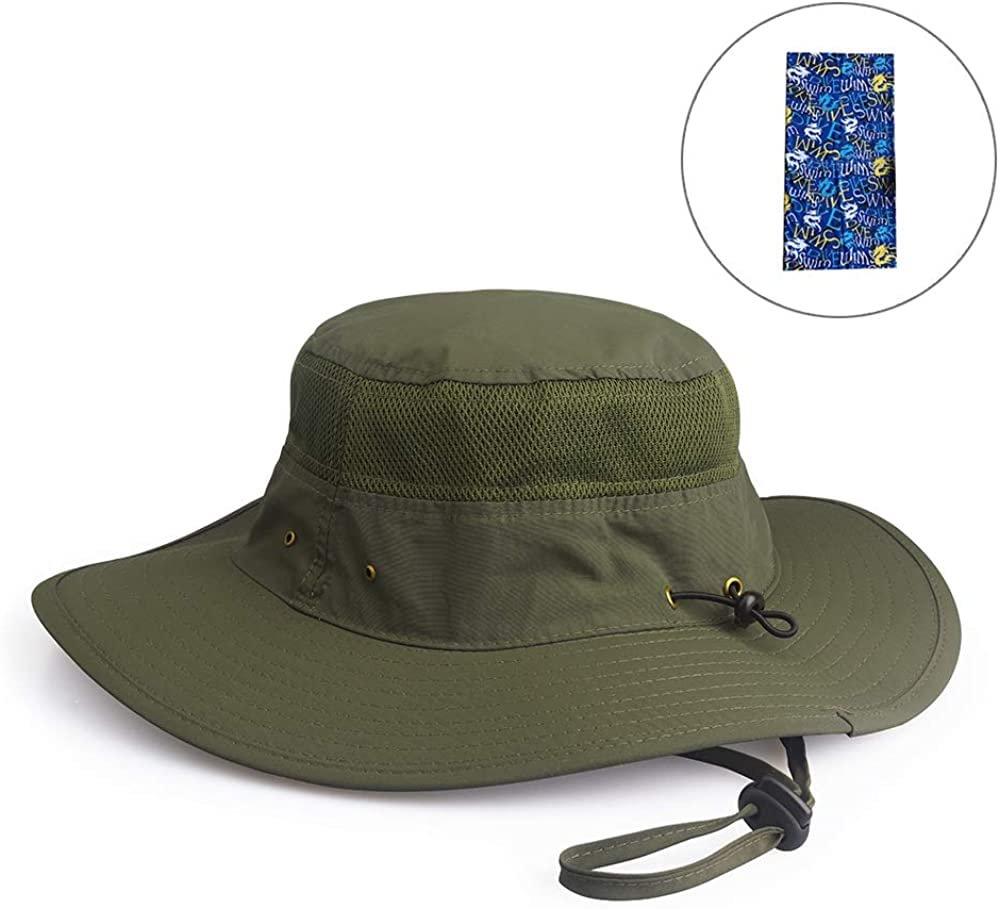 Fishing Hat Sun Hat UV Protection Wide Brim Cap for Men Women Boonie for Safari Beach Golf