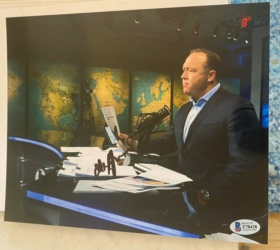 Alex Jones signed autographed 8x10 Photo Poster painting Infowars Beckett Authenticated COA