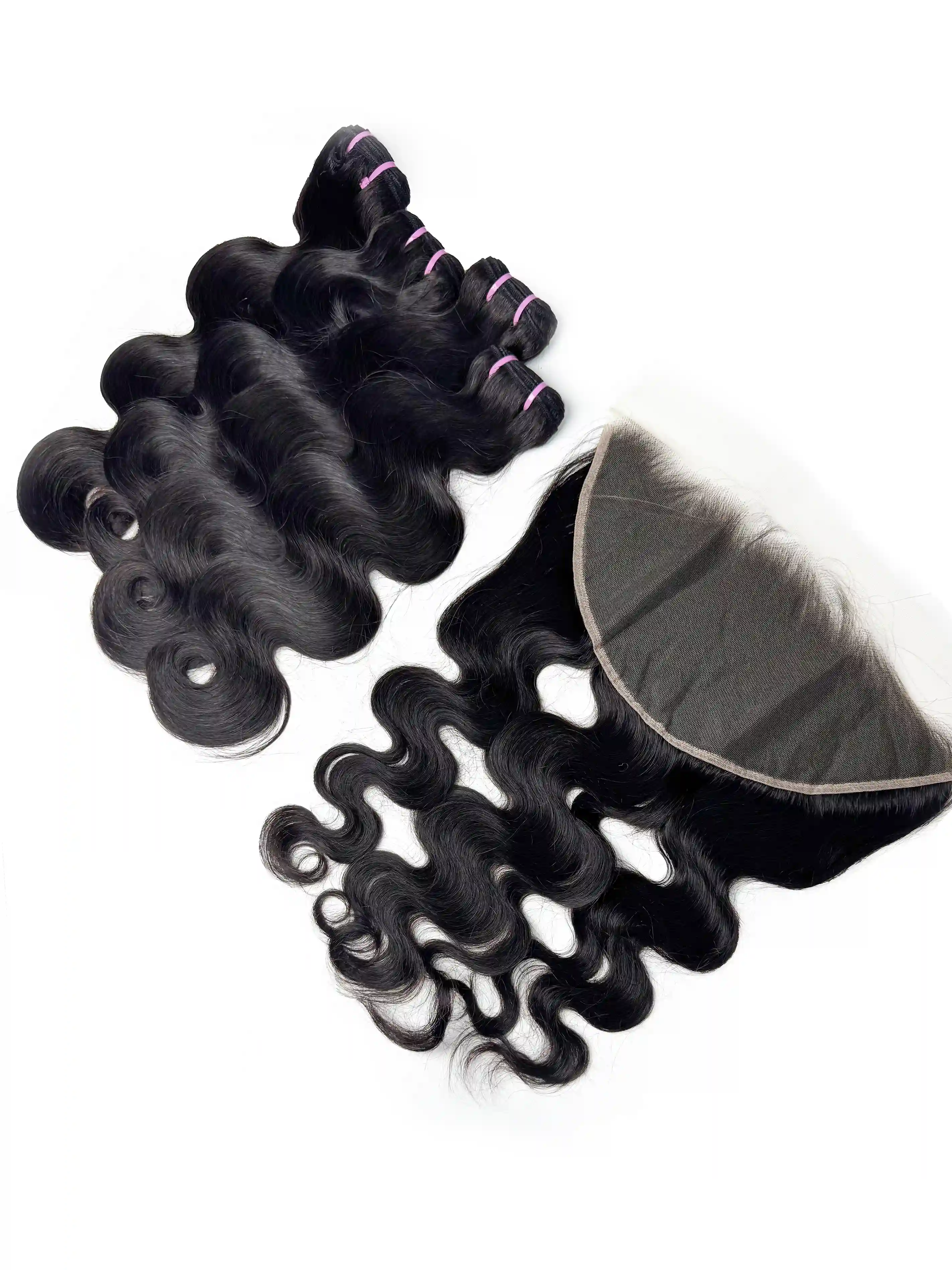 Body Wave 4PCS Bundles & 1PC 13x6 Lace Frontal | Transparent & HD Lace | 100% Human Hair | Top Virgin Hair