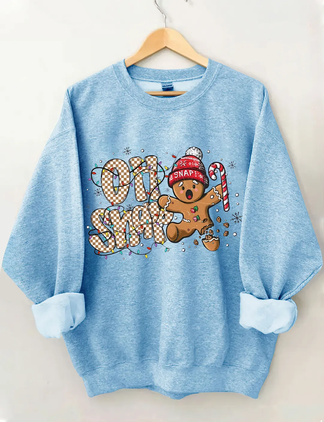 Oh Snap Gingerbread Man Christmas Sweatshirt