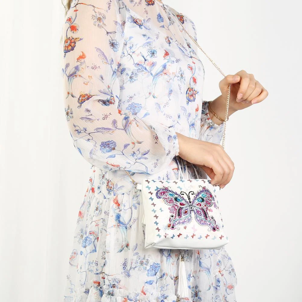 DIY Special Shaped Diamond Painting Girl Wallet Cross Stitch Coin Purse