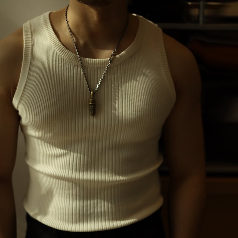 American Knitted Pit Strip Bottoming Vest
