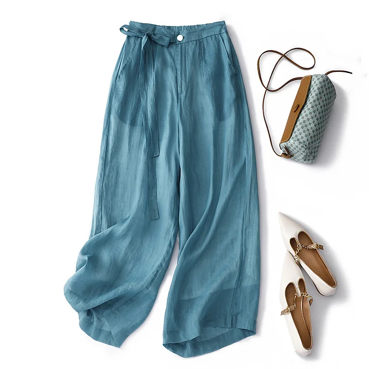 Summer simple all-match casual cropped pants