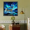 Diamond Painting -DIY Round Drill Starlight Wolf(40x40cm)