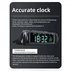 Solar/USB Car Dashboard Clock with Time/Date/Temperature Display Vehicle Electronic Clock for Car Truck Office Home and Outdoor Camping