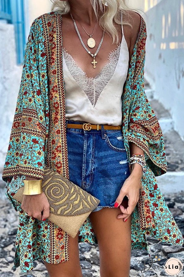 All I Want Floral Kimono Cover-up