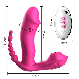 Female private toys Fox M6 Invisible Vibrator-Wireless Remote Control for Discreet Pleasure