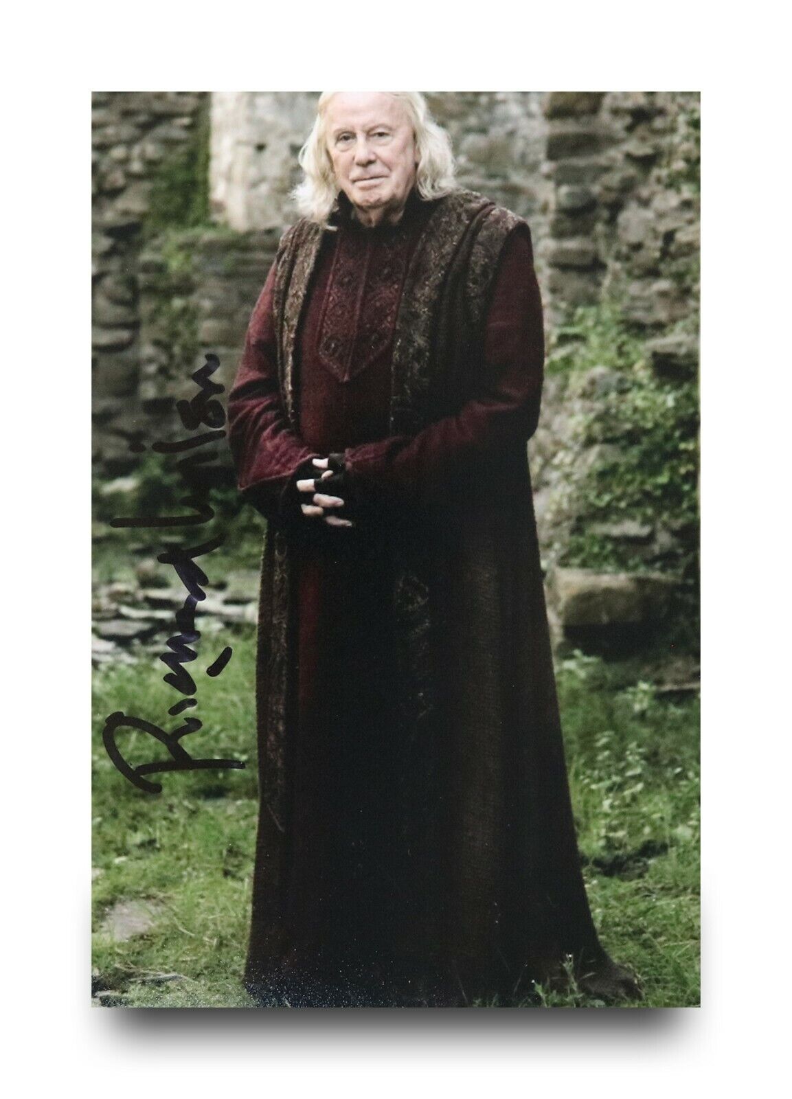 Richard Wilson Hand Signed 6x4 Photo Poster painting Gaius Merlin Victor Meldrew Autograph + COA