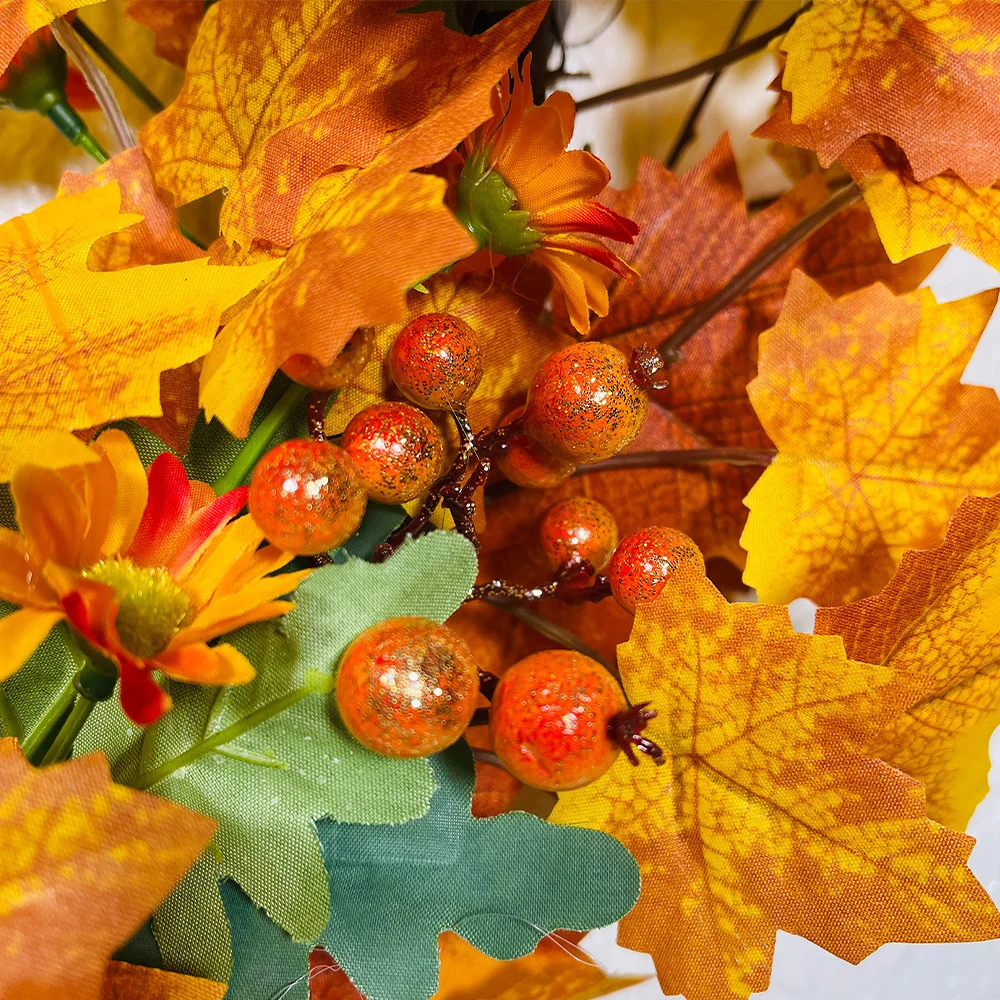 Halloween Horror Skull Fall Simulation Maple Leaf Creative Garland