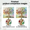 (25x25cm)DIY Pearl Painting Tree Framed Handmade Pearl Material Art Kit Living Room Decor