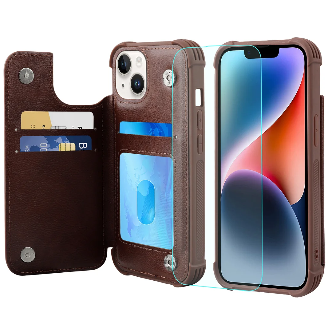 VANAVAGY Wallet Case for Apple iPhone 14 5G 6.1 inch Wallet Case