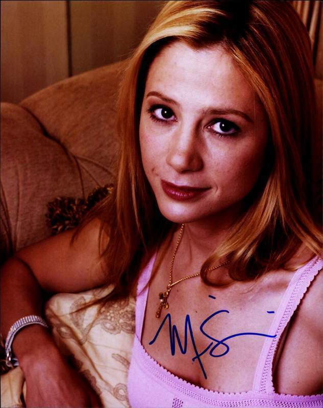 Mira Sorvino authentic signed celebrity 8x10 Photo Poster painting W/Cert Autographed A7