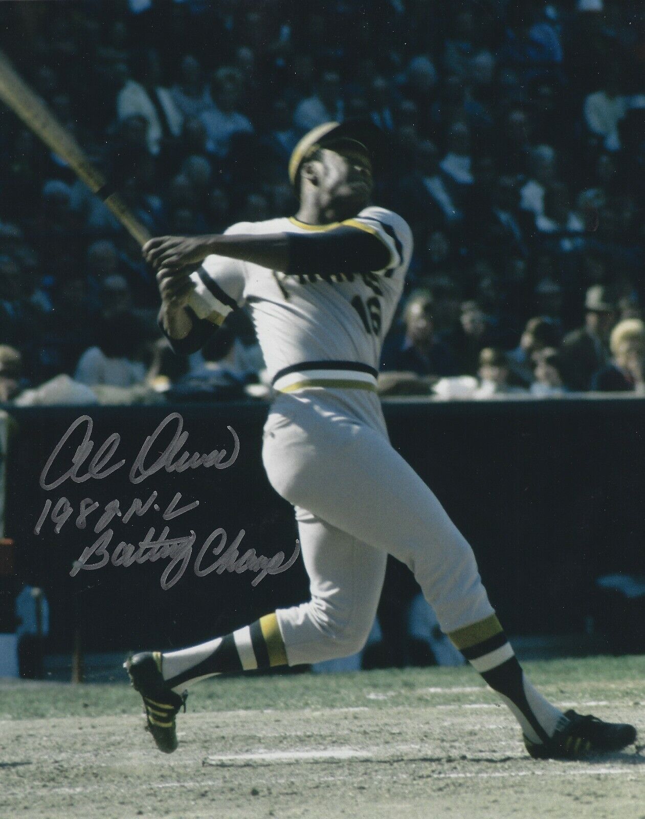 Signed 8x10 AL OLIVER Pittsburgh Pirates Autographed Photo Poster painting - COA