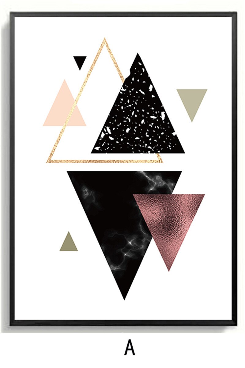 Abstract graphics color wall painting art Oil painting Nordic posters and prints wall painting living room decoration
