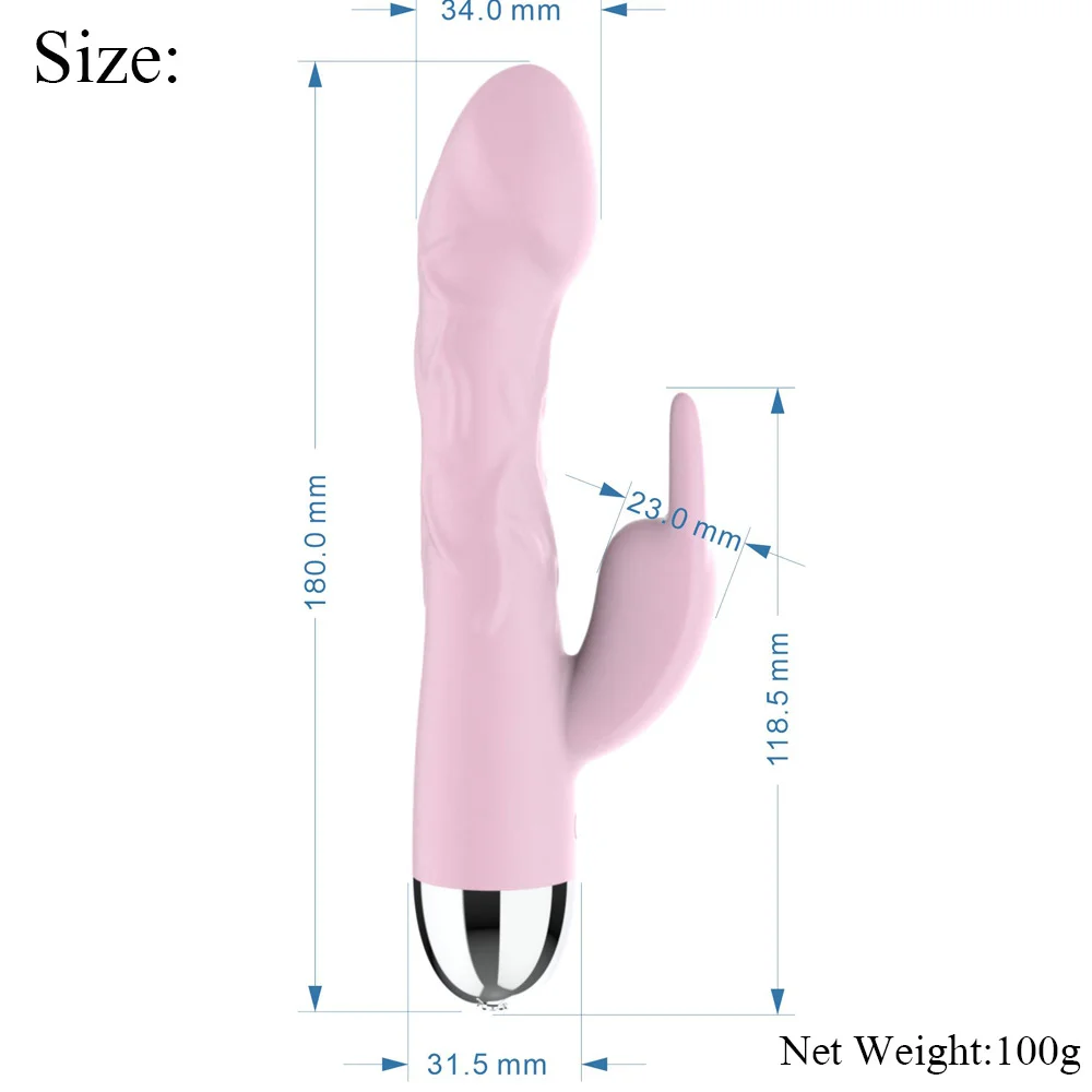 Versatile 10 Mode Vibrating Rabbit Dildo with Waterproof and Ergonomic Design