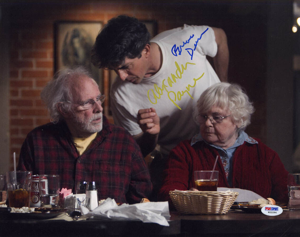 Alexander Payne Bruce Dern SIGNED 11x14 Photo Poster painting Nebraska Oscar PSA/DNA AUTOGRAPHED