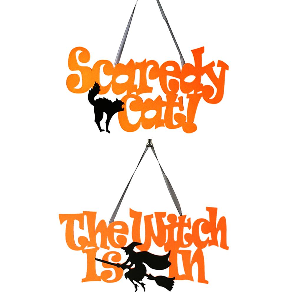 

Halloween Nonwoven Pendant Creative Letter Pattern Indoor Outdoor Ornaments, Jm00404, 501 Original