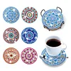 6pcs DIY Anti Slip Coasters Stackable Creative for Tabletop Protection