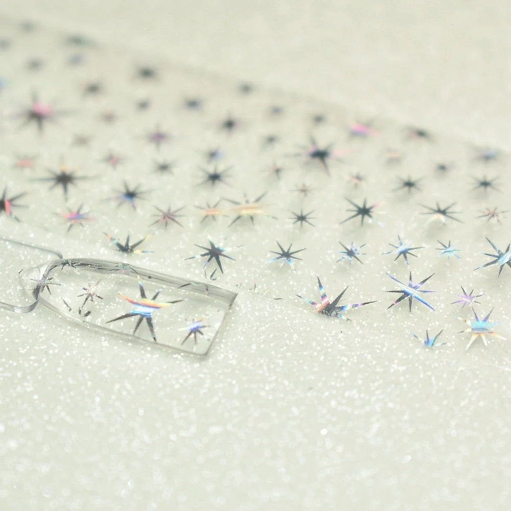 More Than 250 Design Beautiful Designed Nail Art Product Nail Glue transfer Foil Beautiful Flower Purple Orange-Nail Inspo