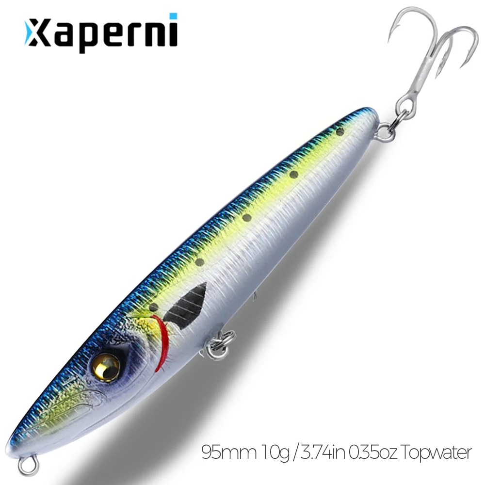 Xaperni 2022 new 9.5cm 10g hot model fishing lures hard bait 10color pencil quality professional bait walk dog action