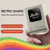 Retro Small Computer Lyrics Speaker Desktop Clock Alarm Lyrics Display Wireless Bluetooth Speaker