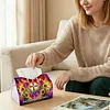 God Loving Home DIY PULeather Diamond Painting Tissue Box for Adults Beginners Large Size Diamond Art Paper Storage Holder for Living Room Bathroom Table Decor