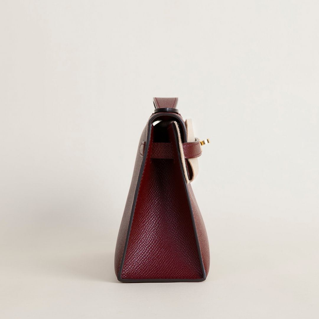 Kelly pochette Epsom 55 Rouge H GHW