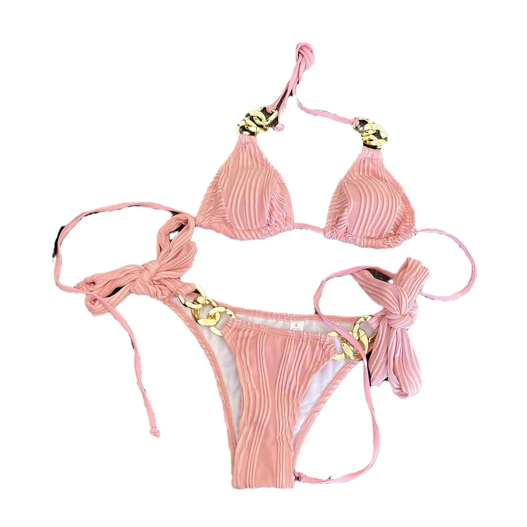 Churchf 2023 Sexy New Split Swimsuit Chain Bikini Swimsuit Bikini