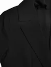Solid Color Belt Blazer