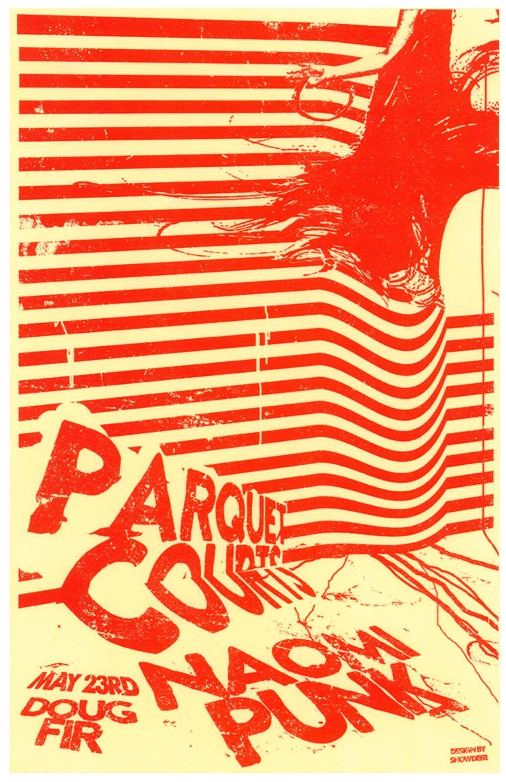 PARQUET COURTS 2014 Gig POSTER Portland Oregon Concert