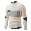 Men's Fashionable Striped Knitted Sweater by Inlyline